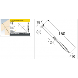 DMX 311016 - CS 10160 Wkręt ciesielski 10x160 - (50/op)